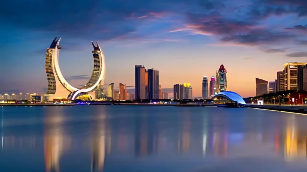 مجمعات سكنية حديثة في مناطق متعددة من الدوحة.