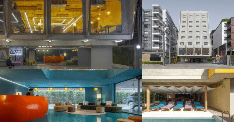 Shimmering Steel Facade Wraps Vela be Siam Hotel in the Heart of Bangkok