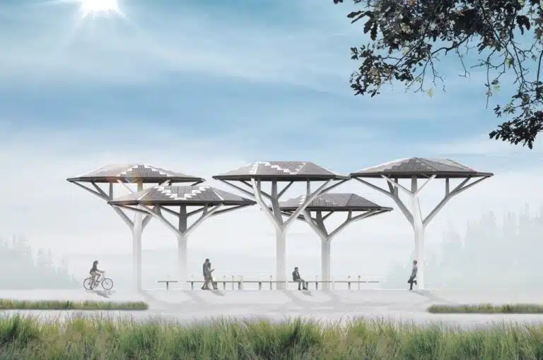 Ecacia: Innovation in Solar Energy and Sustainable Public Umbrella Design