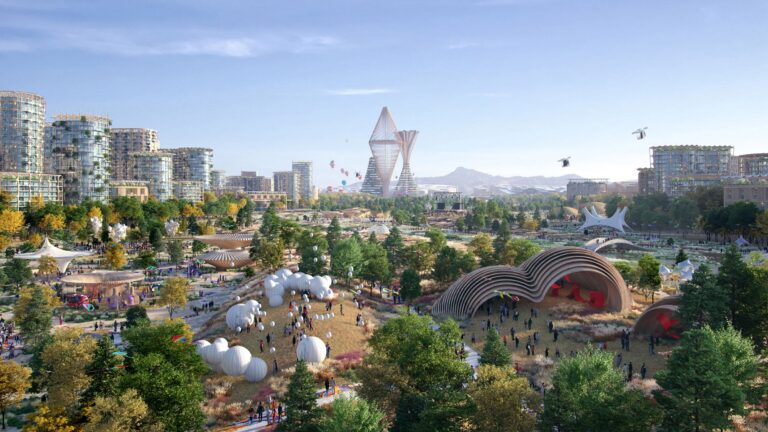 Telosa city: BIG’s built-from-scratch desert vision with a timber Equitism Tower