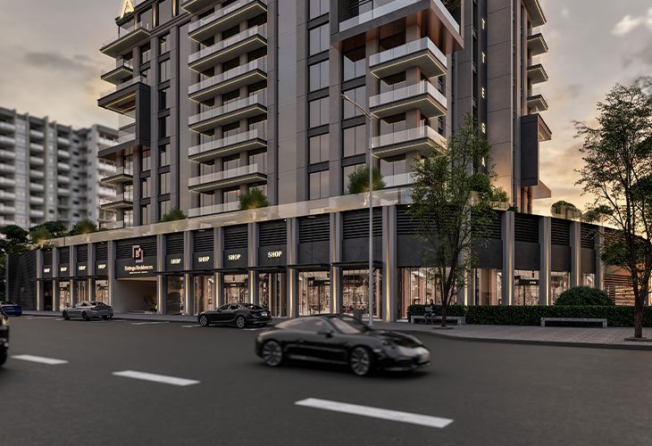 شModern architectural design inspired by Italian craftsmanship for the Bottega Nove project