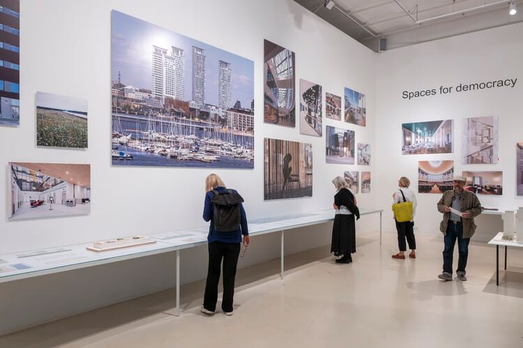 Visual display of the Kalasatama project in Berlin