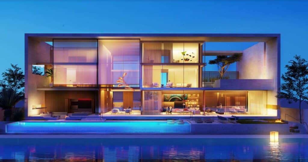 Beachfront villa on Palm Jumeirah with refined design