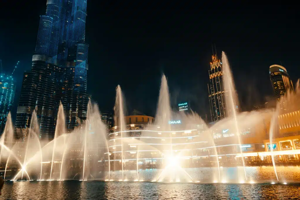 Dubai Fountain closed for refurbishment and refilled with water