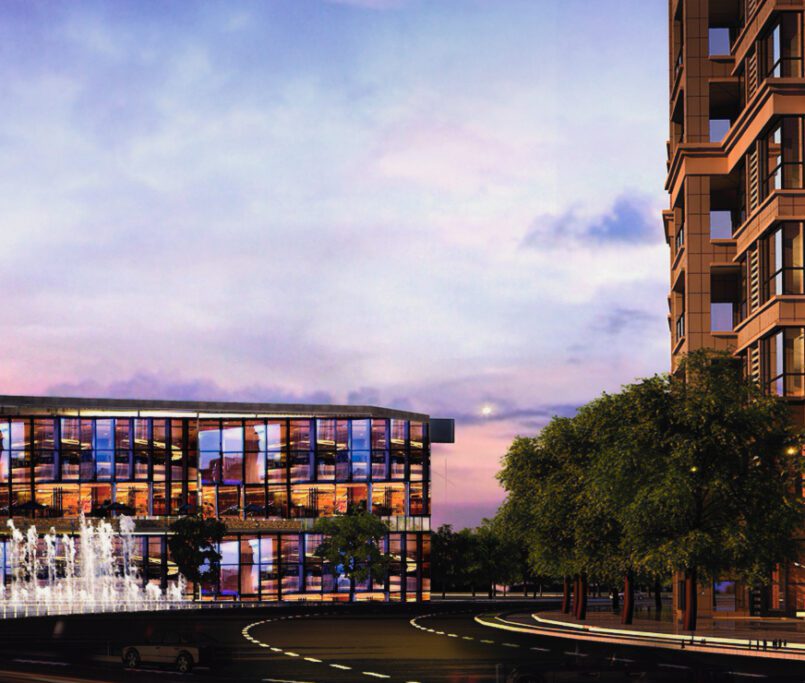 Large-scale urban project with unique design details