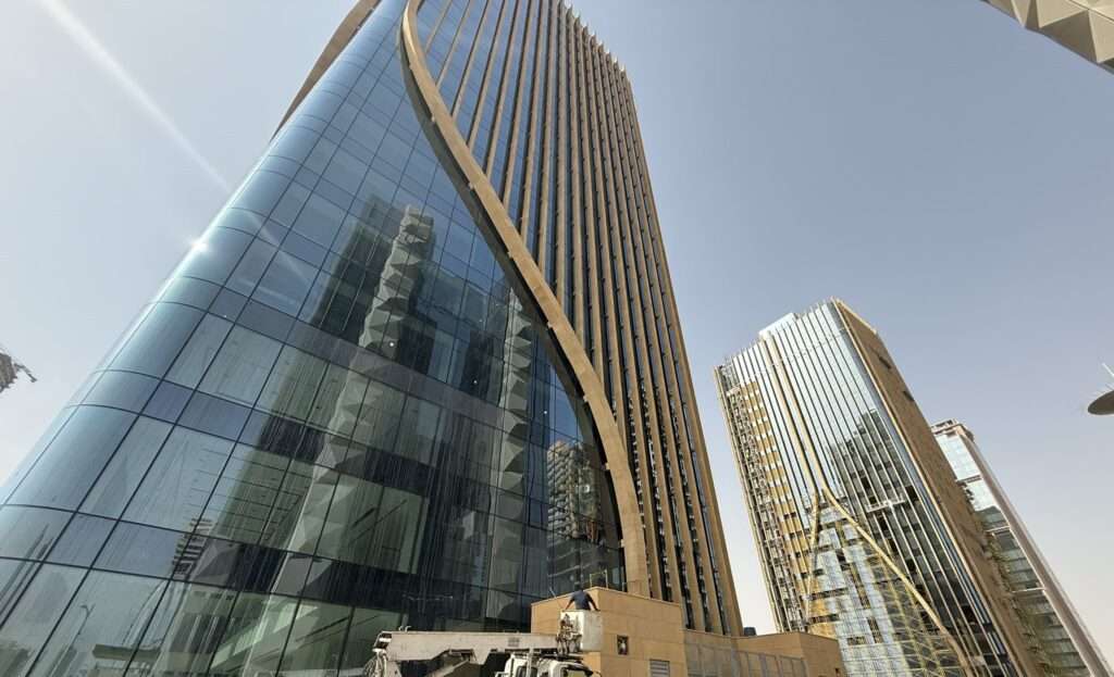 Ibdaat 6 Tower next to Ibdaat 7 Tower along King Fahd Road, Riyadh