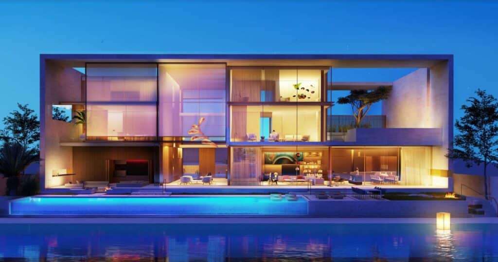 Beachfront villa on Palm Jumeirah with refined design
