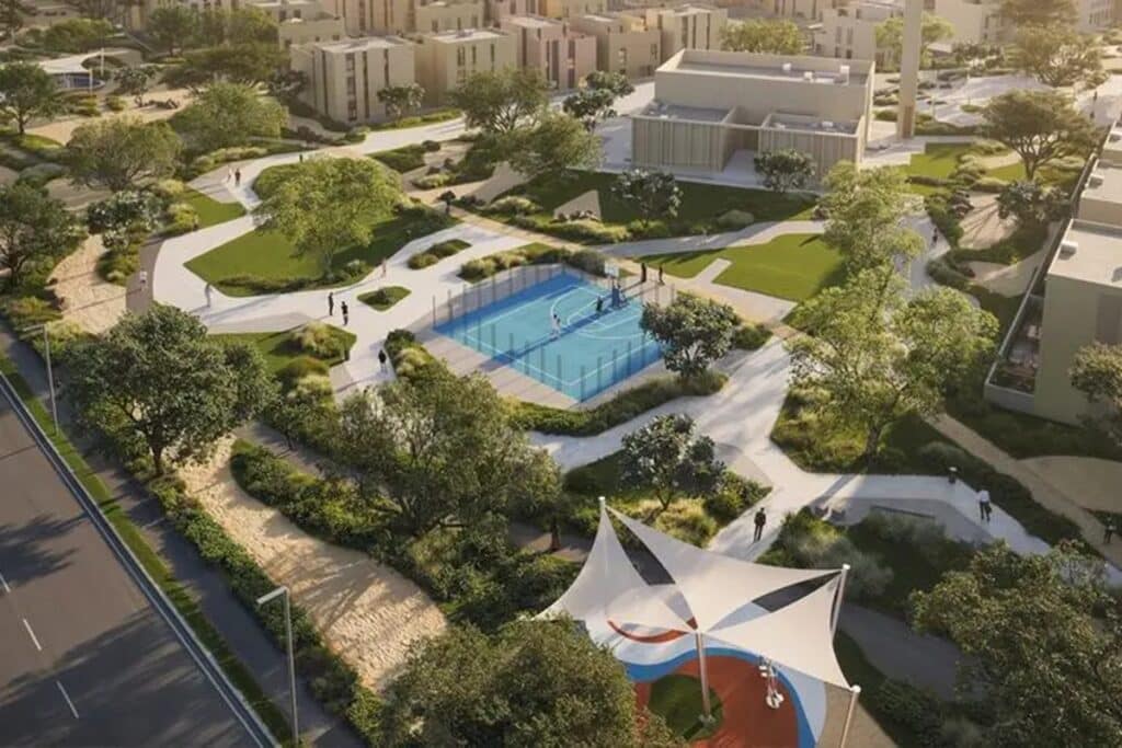 Varied residential layouts including villas, duplexes, and townhouses at SEDRA