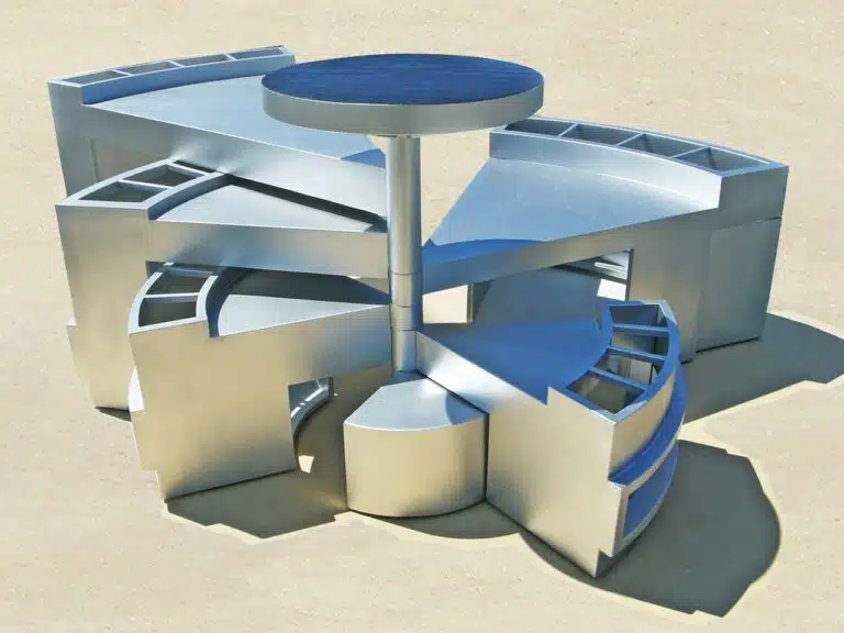 Radius Transformation pavilion with interactive design in a public space