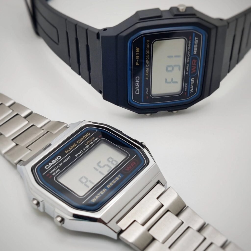 Classic LCD display of Casio F-91W