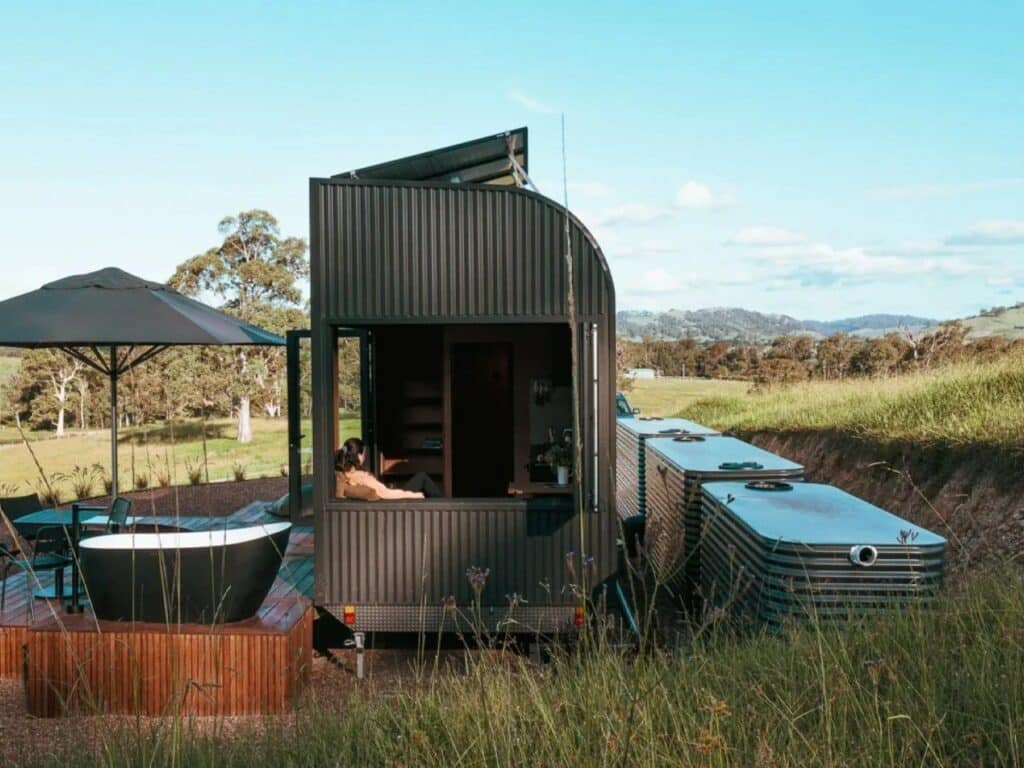 Optional balcony extending outdoor living space