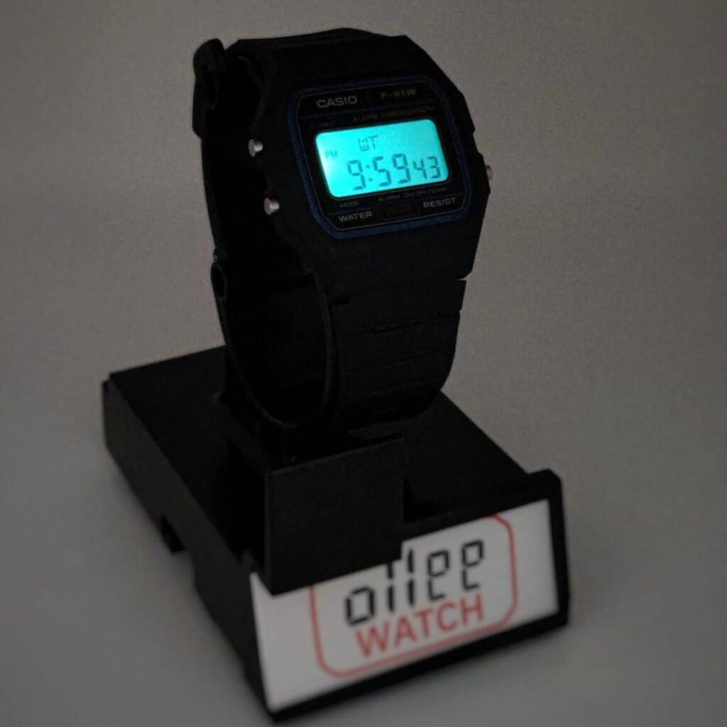 Classic LCD display of Casio F-91W