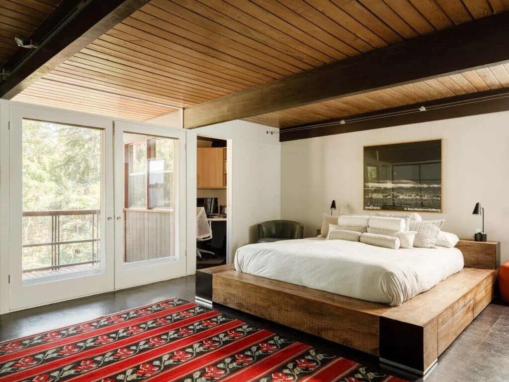 Norton House facade along a natural water stream