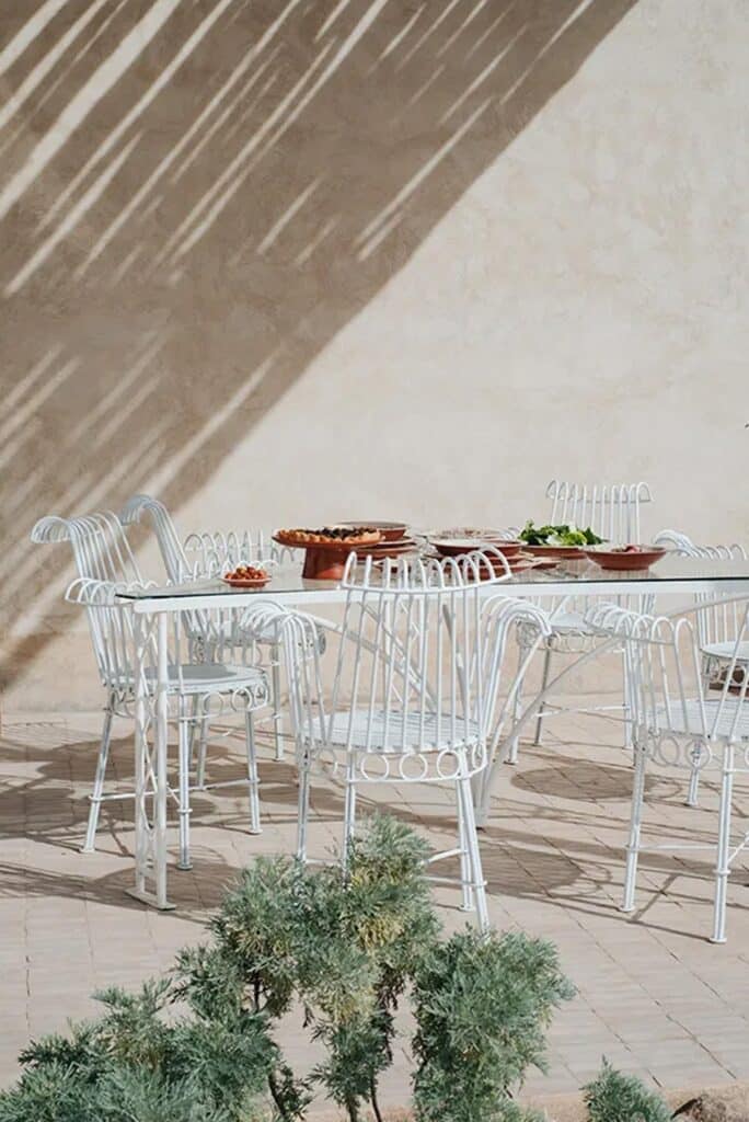 Contemporary interior design of the living room in DDAR Villa with traditional elements