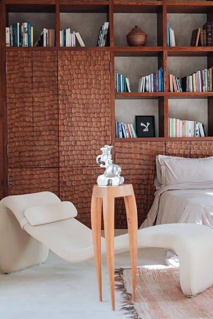 Contemporary North African artworks placed alongside traditional pieces