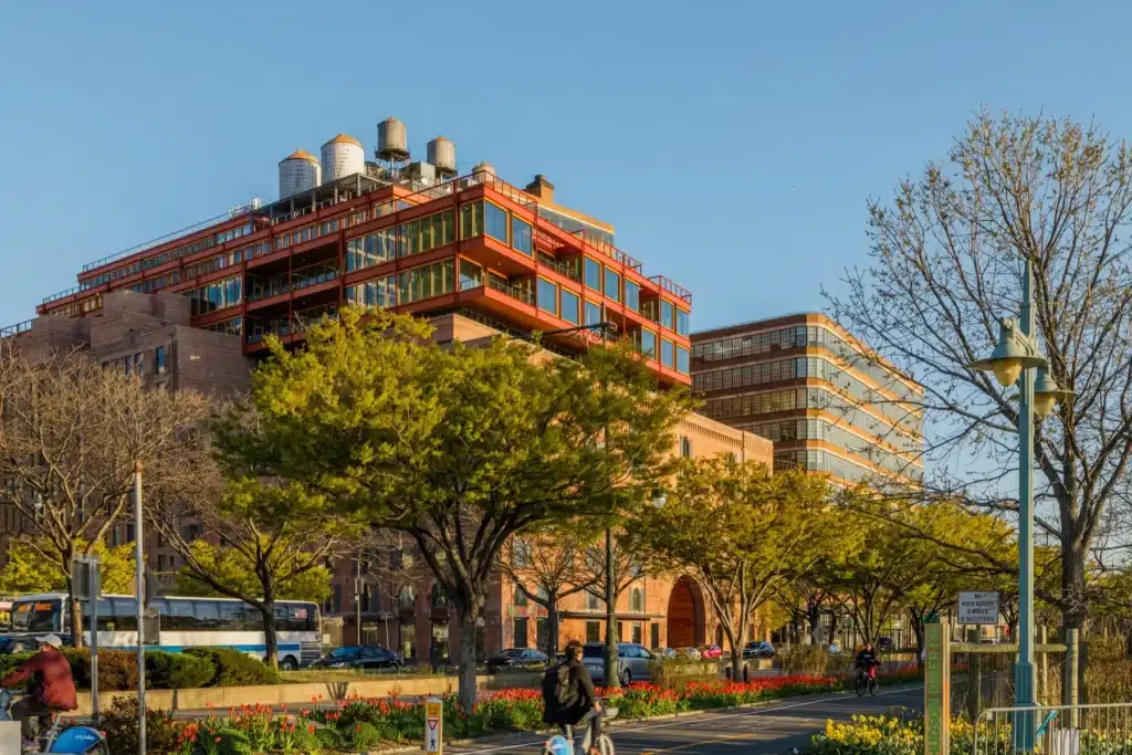 Archtober tour in New York showcasing the Building of the Day with architects