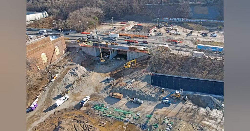 تجهيزات البنية التحتية ضمن مشروع أنفاق هادسون في نيويورك