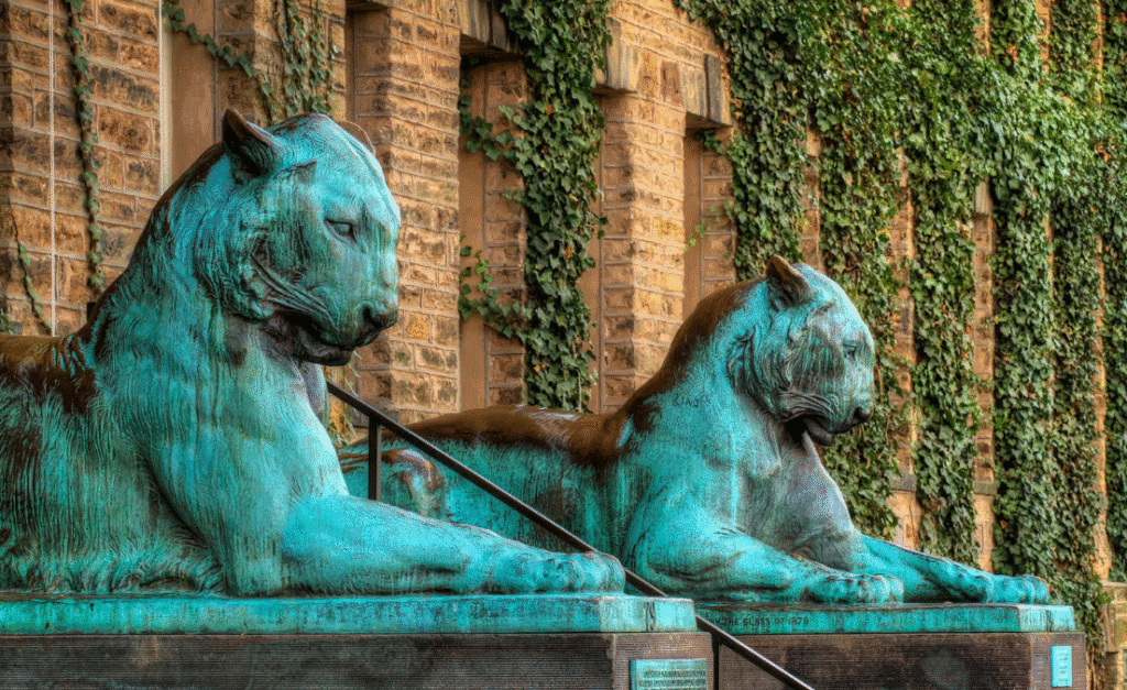 نموذج أولي لتصميم متحف جامعة برينستون يُظهر التكوين الهندسي للمبنى