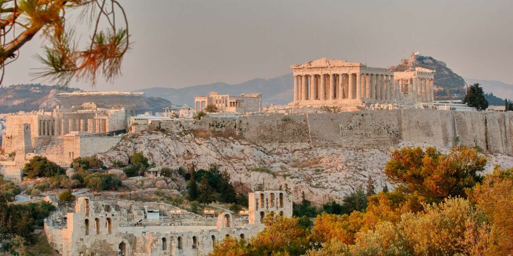 Aerial photos of the temple and the surrounding area