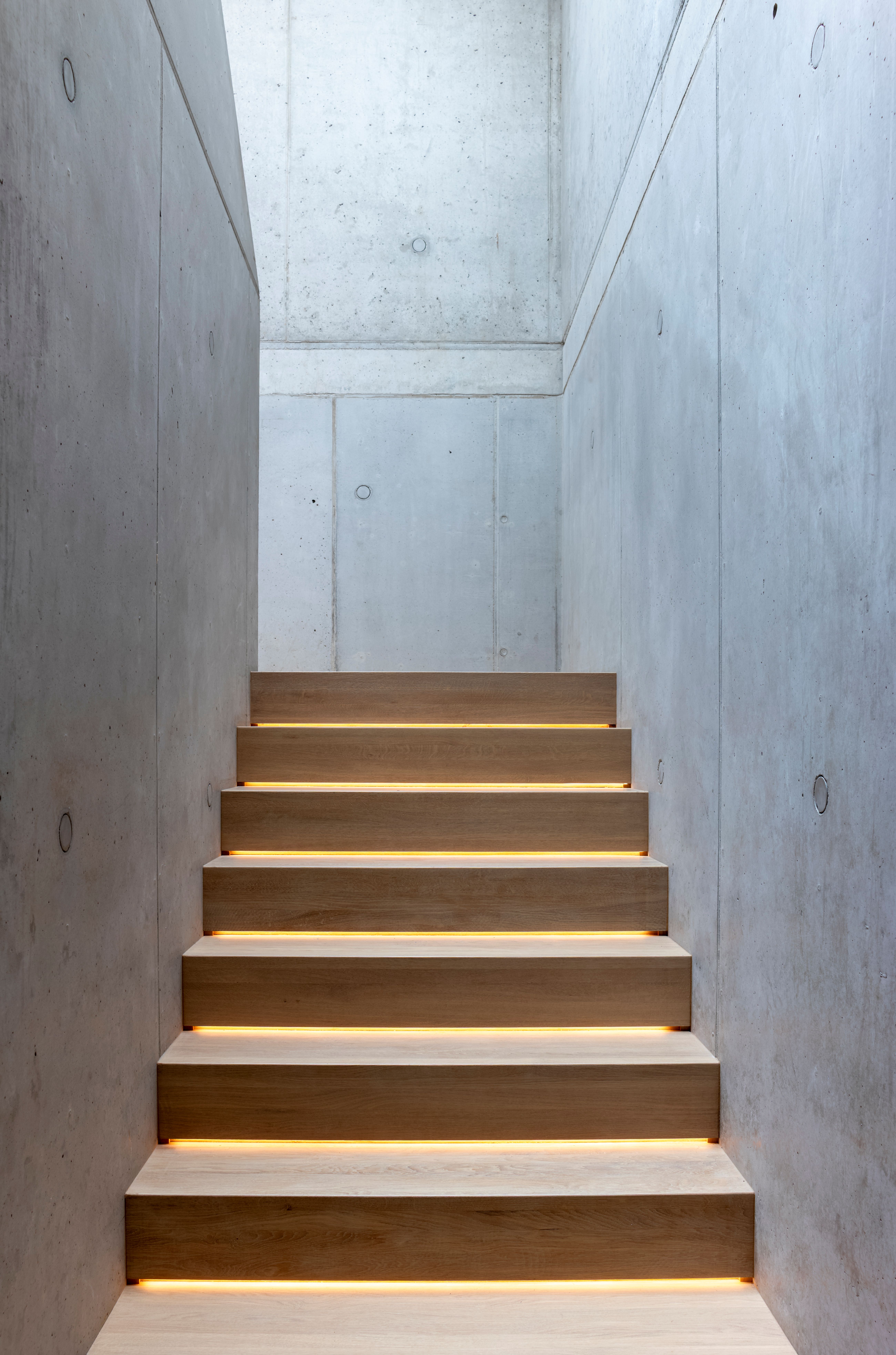 Modernist villa house in white