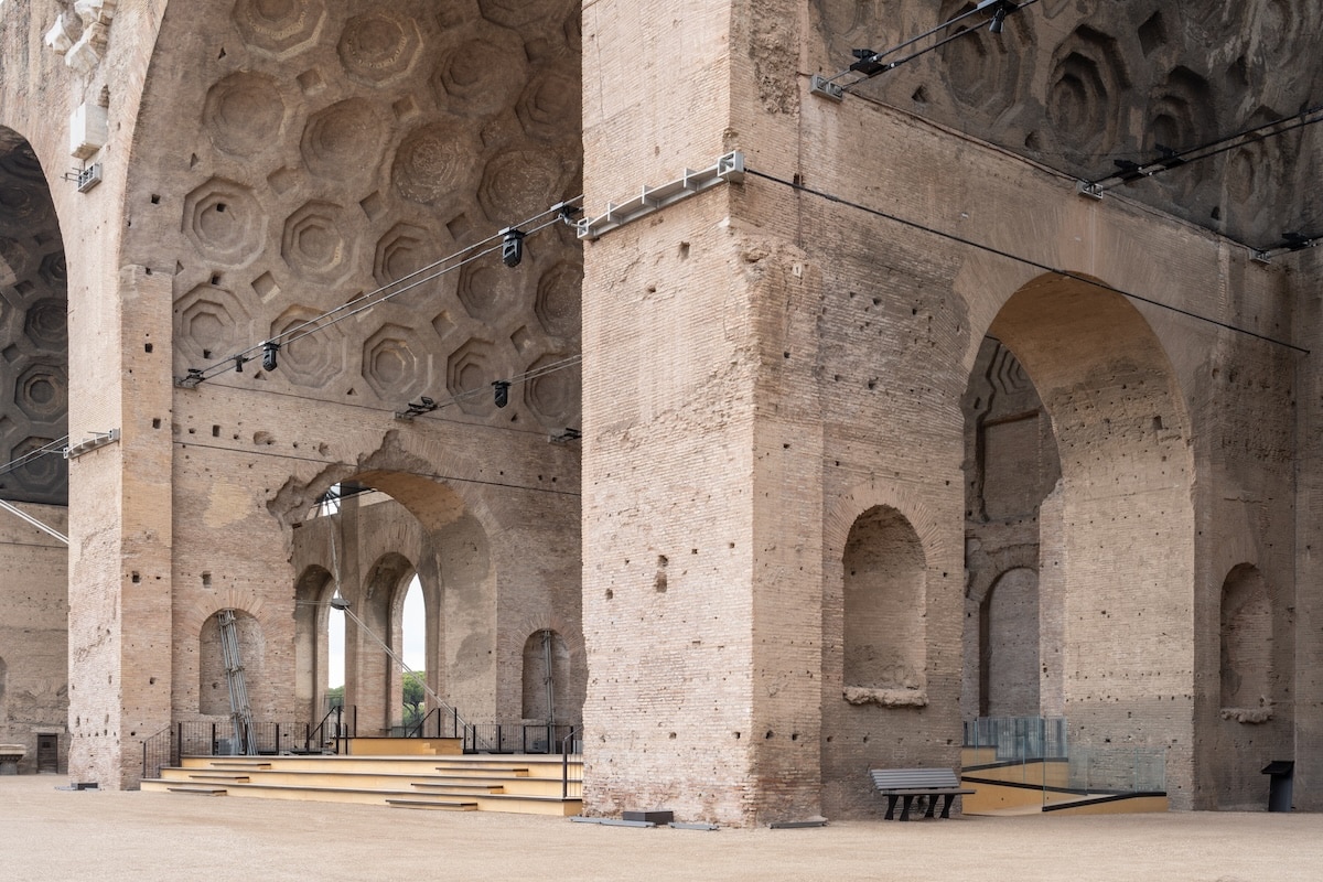 Basilica di Massenzio in rome with new architectural enhancements from Alvisi Kirimoto