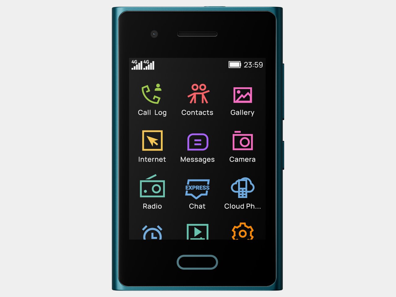 HMD Touch 4G phone featuring a classic minimalist design that balances modern connectivity and simplicity.