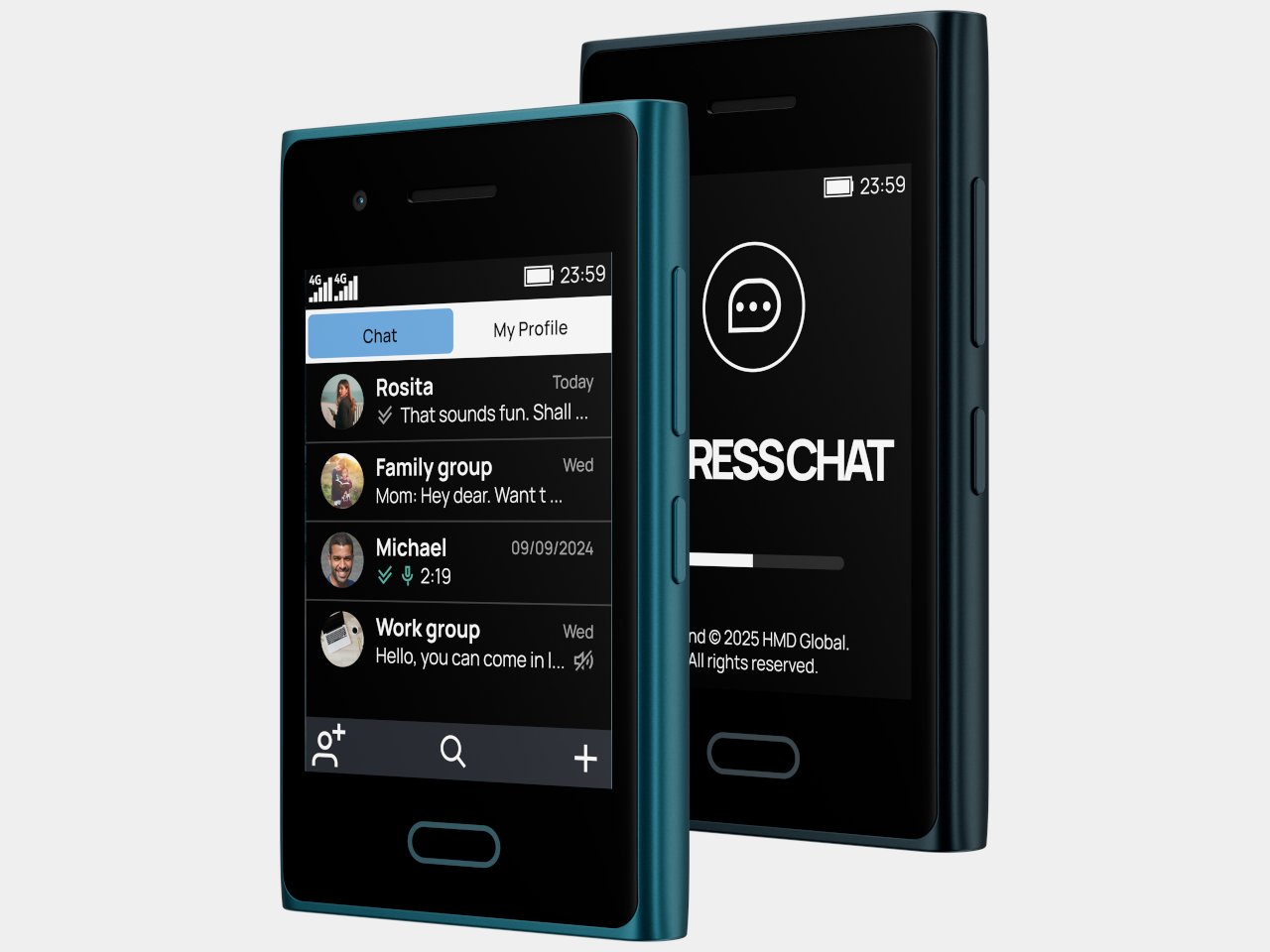 HMD Touch 4G phone featuring a classic minimalist design that balances modern connectivity and simplicity.