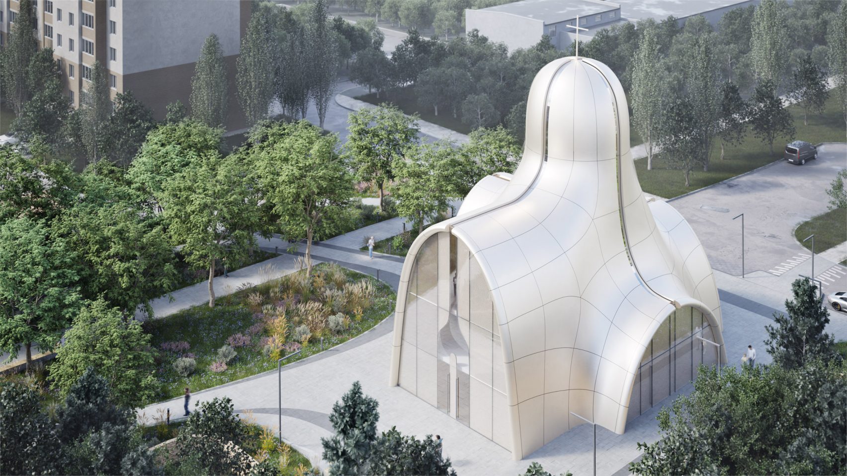 Holy Trinity Church by Aranchii Architects in Kyiv