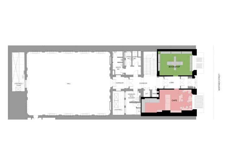 Exterior view of Ibraaz building showcasing modern architecture and cultural interaction