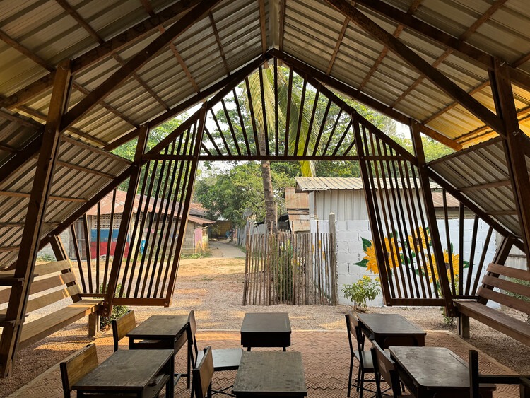 Entrance of Irrawaddy Flower Garden School for Burmese Migrants in Thailand