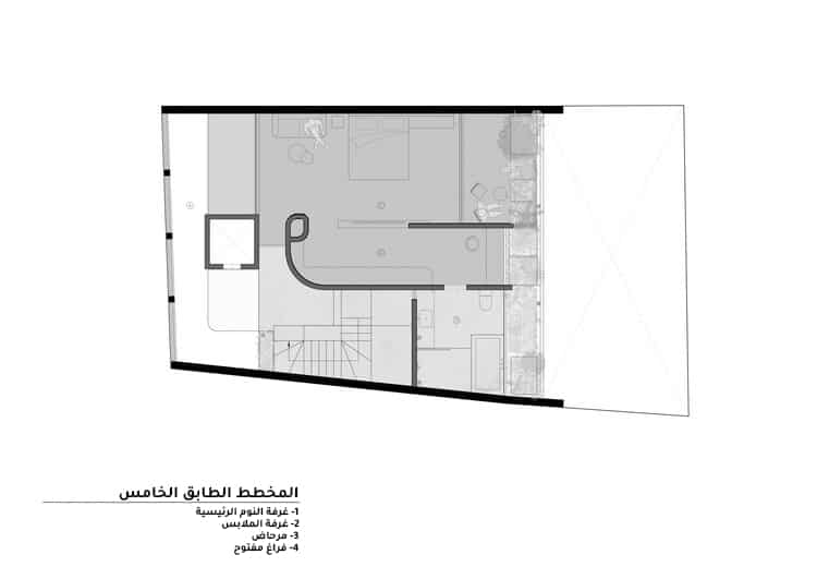 Front view of HN08 House with surrounding greenery