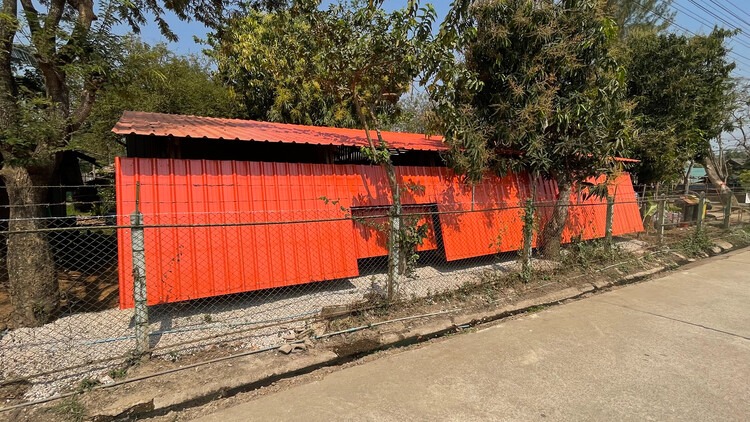 Entrance of Irrawaddy Flower Garden School for Burmese Migrants in Thailand