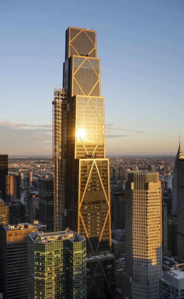 270 Park Avenue skyscraper in Manhattan skyline highlighting its modern architectural design