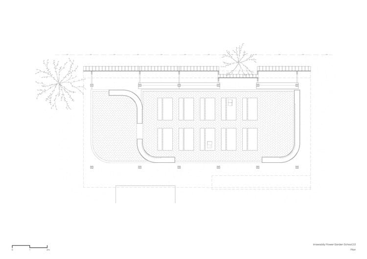 Entrance of Irrawaddy Flower Garden School for Burmese Migrants in Thailand