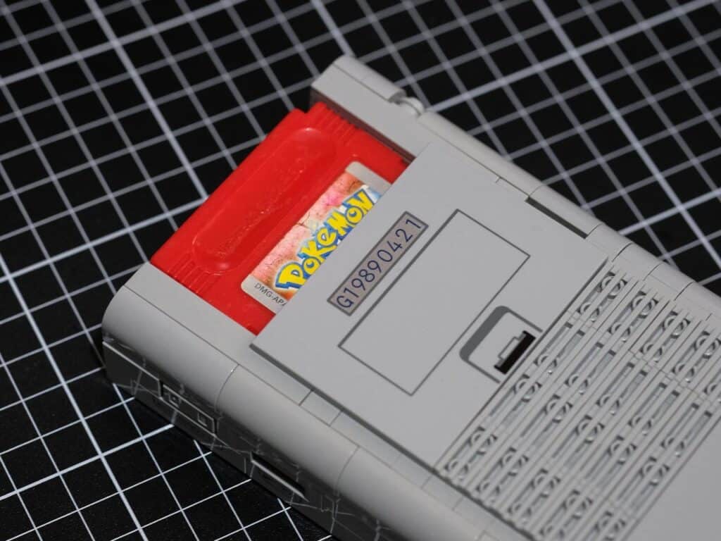 LEGO Game Boy with Game Pak inserted