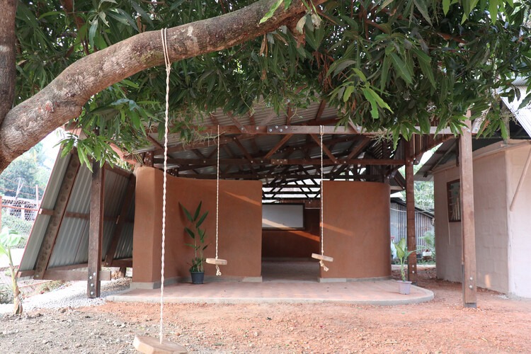 Entrance of Irrawaddy Flower Garden School for Burmese Migrants in Thailand