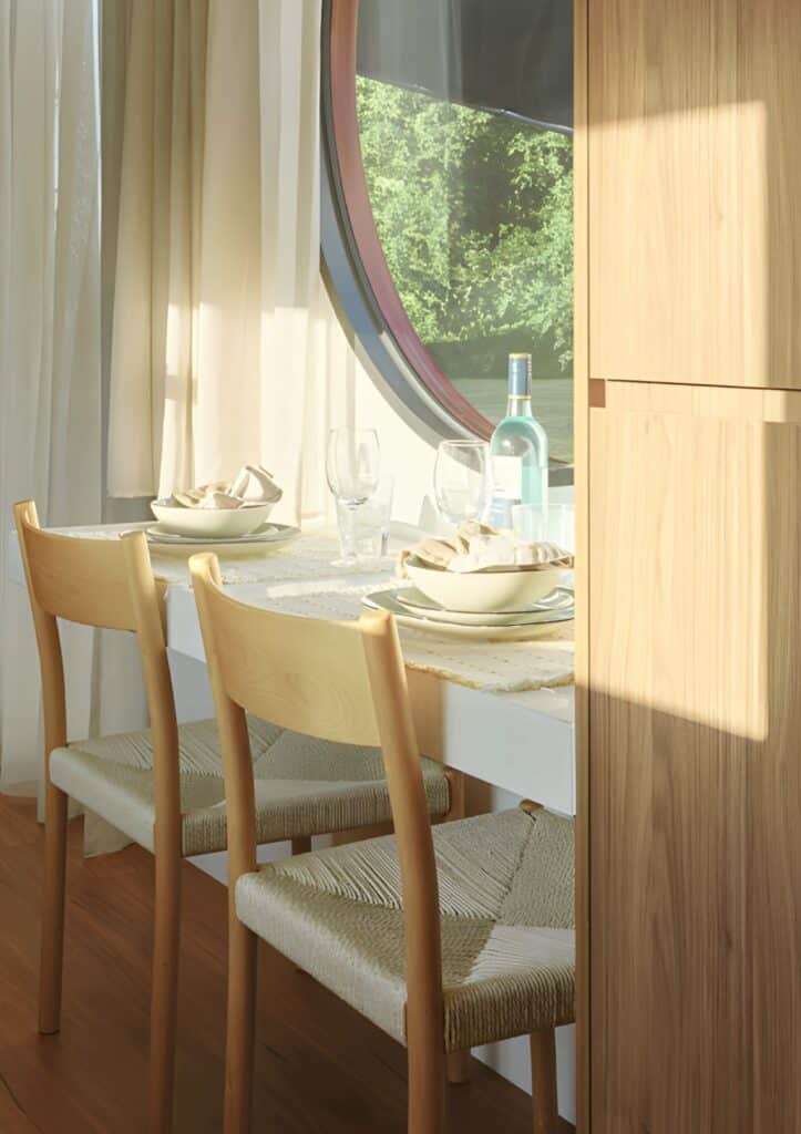 Central living area in Mark VI &ndash; VIC home featuring sofa, coffee table, and storage unit