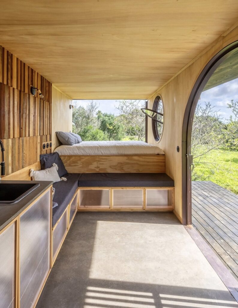 Cargo tiny home situated in Algarve region, Portugal