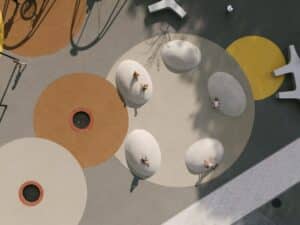 Overview of Kovo 11 Park after redevelopment