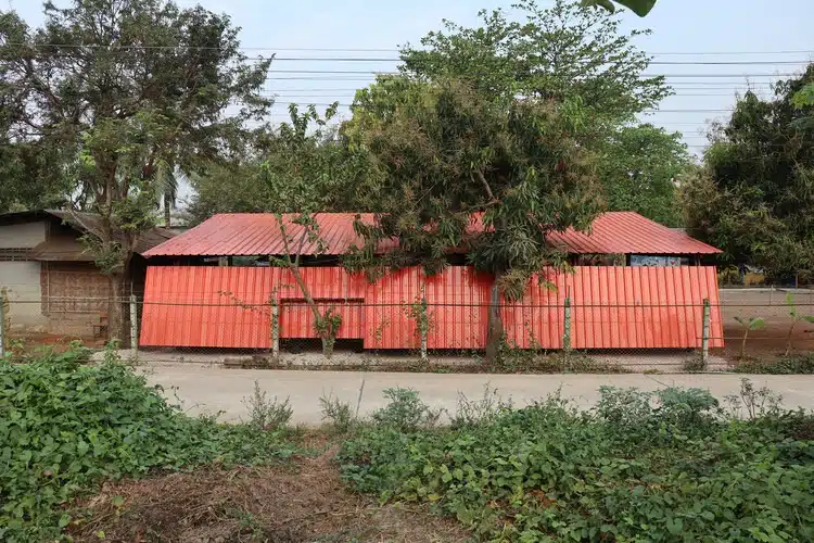 Entrance of Irrawaddy Flower Garden School for Burmese Migrants in Thailand