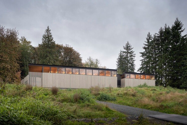 House facade overlooking the surrounding wetlands