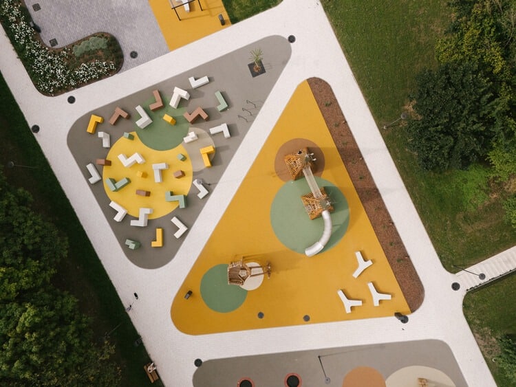 Overview of Kovo 11 Park after redevelopment