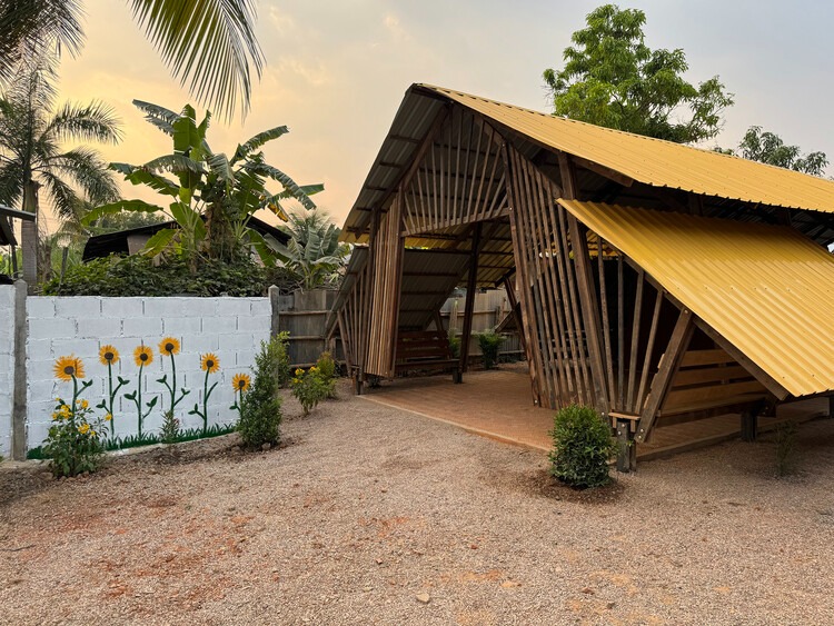 Entrance of Irrawaddy Flower Garden School for Burmese Migrants in Thailand