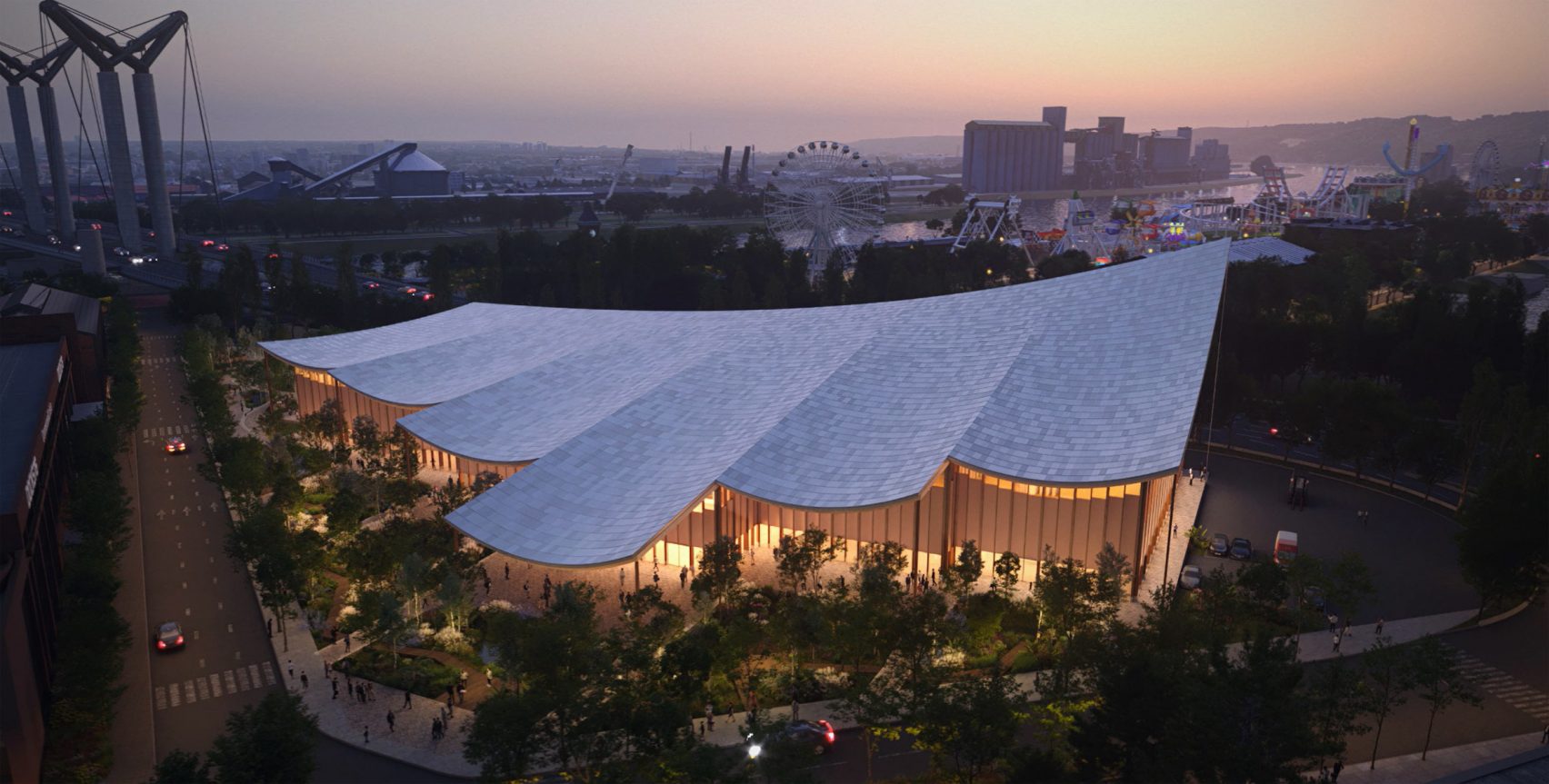 The Sail Congress Centre by BIG in Normandy