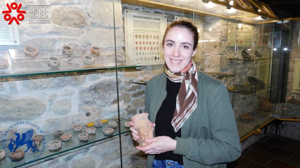 A collection of pottery and bronze tools from the Nuragi site.