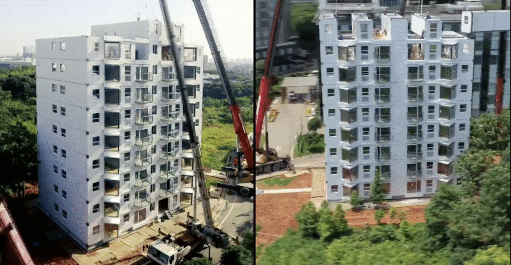 وحدات فولاذية تُركب بسرعة مع دخول الضوء الطبيعي