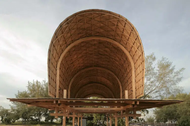 Bamboo Pavilion in Bali Transforming a Neglected Space into a Regenerative Architectural Hub