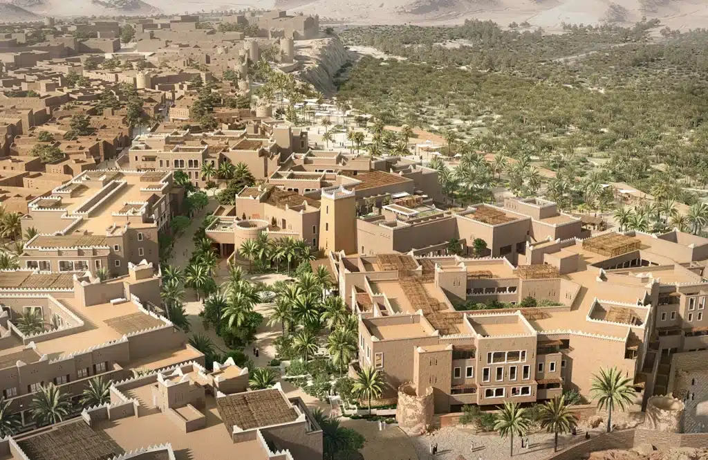 Residential blocks cascade harmoniously with environment and open walking paths