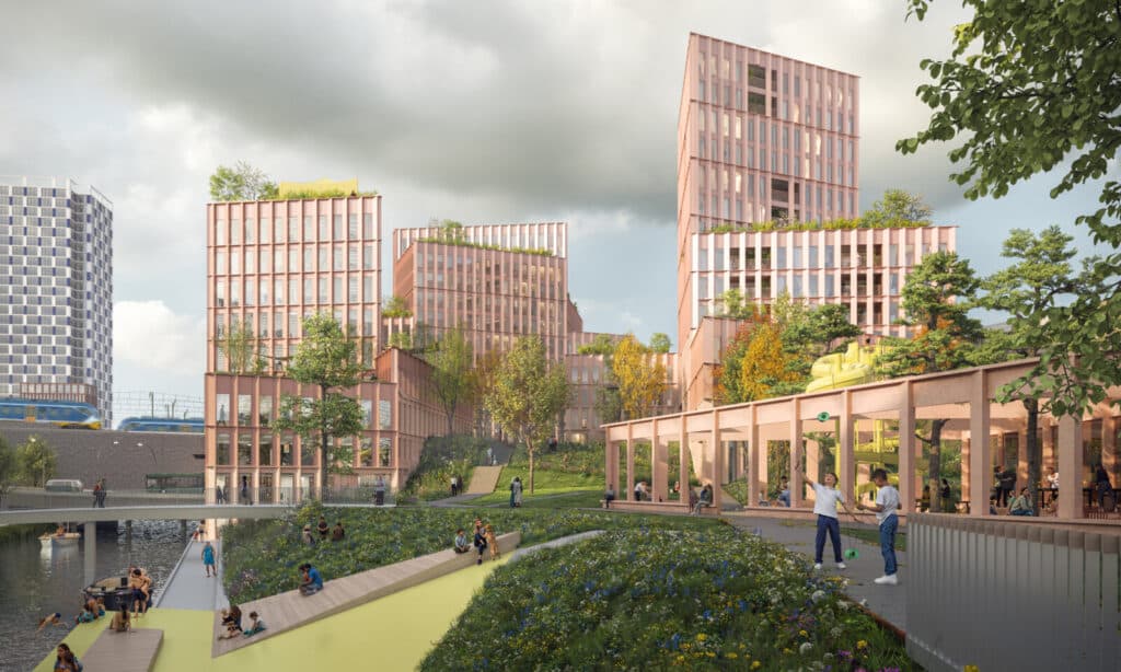 المساحات المفتوحة تحتضن الضوء وتربط بين مستويات الحديقة