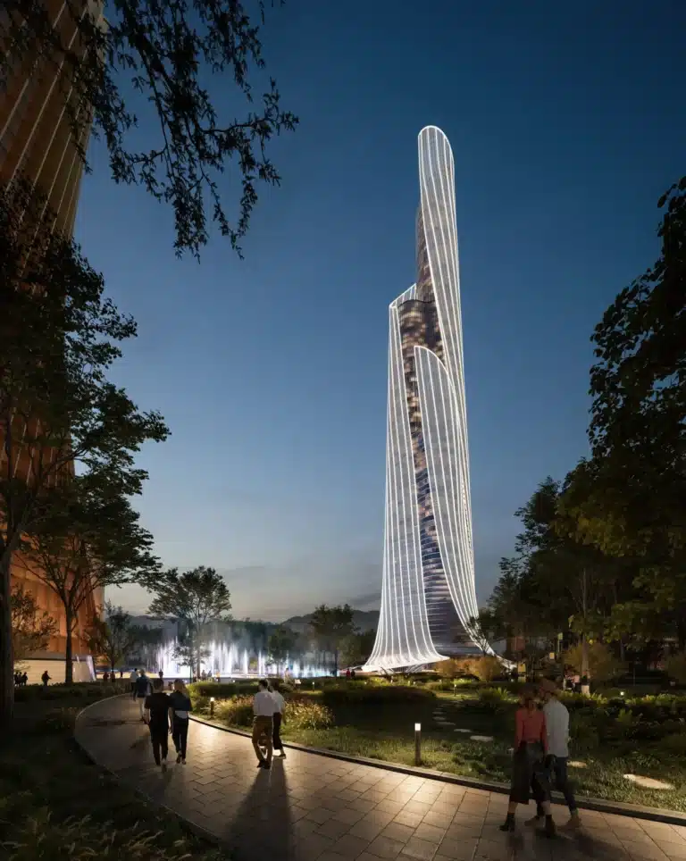 A New 400 Meter Tower Reshapes the Skyline of Dushanbe in Central Asia